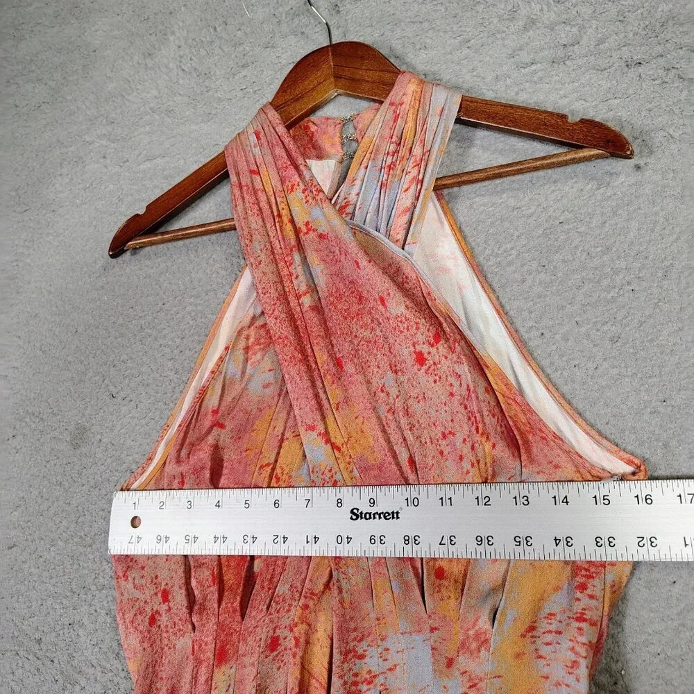 Free People Seduction Jumpsuit Women's S Multicolor Tie-Dye Halter Neck Wide Leg - Picture 5 of 15